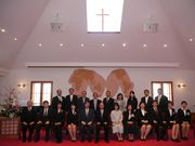 神学校教師と共に